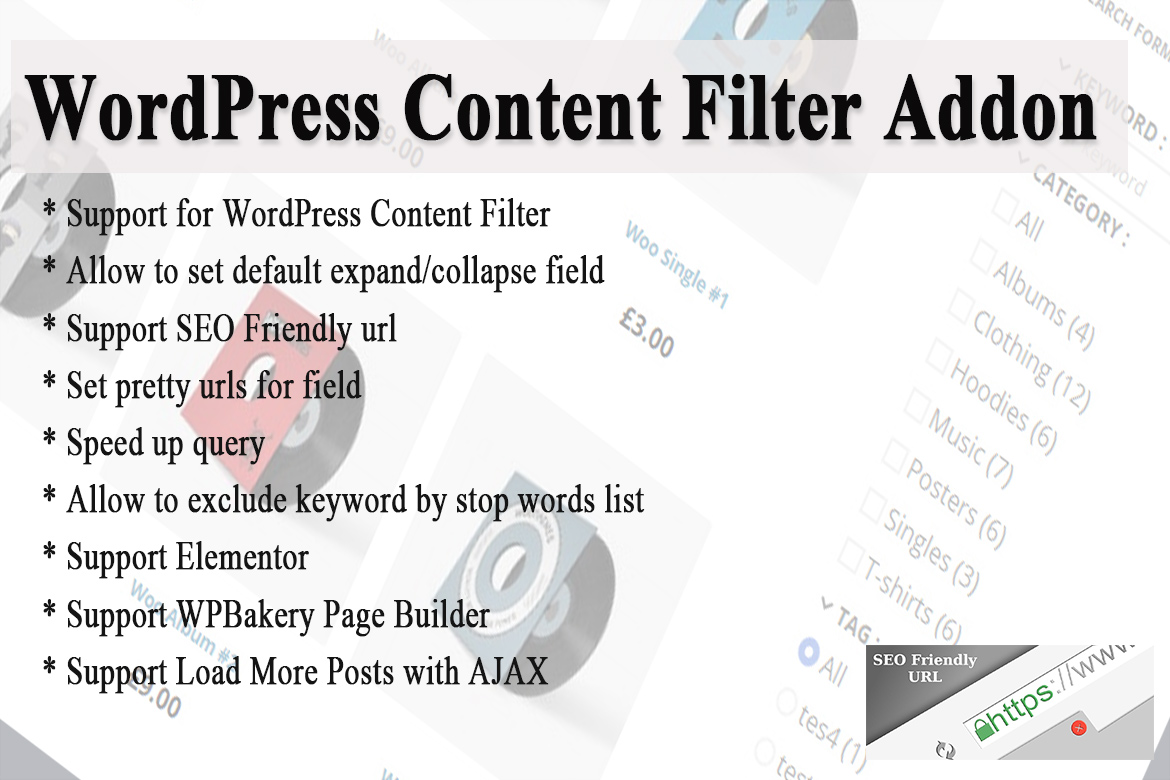 WordPress Content Filter Addon